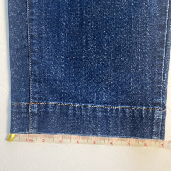 Talbots Flawless High-Waist Wide Crop Denim Jeans Size 10 Petite Pockets Buttons - Picture 13 of 13